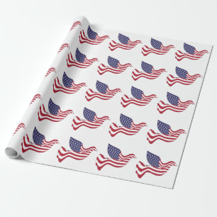 AMERICAN PEACE DOVE WRAPPING PAPER