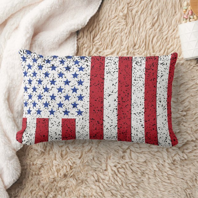 American Peace Flag American State National Lumbar Lumbar Cushion (Blanket)