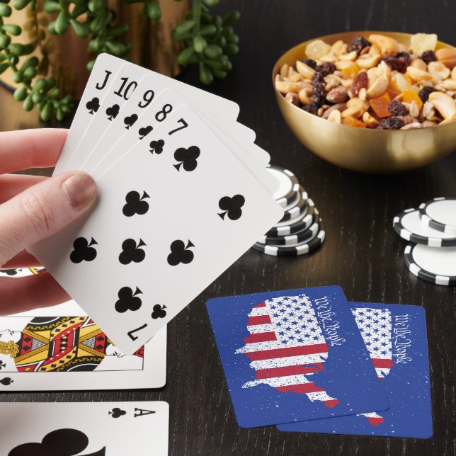 American Peace Flag We the People America Playing  Playing Cards (In Situ)
