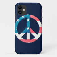 American Peace Sign grunge