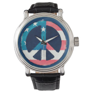 American Peace Sign grunge Watch