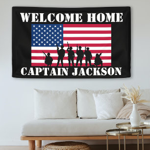 American Personalised Army Graduation Card Banner