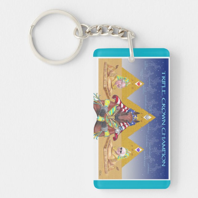 American Pharoah Triple Crown Champion Key Ring (Front)
