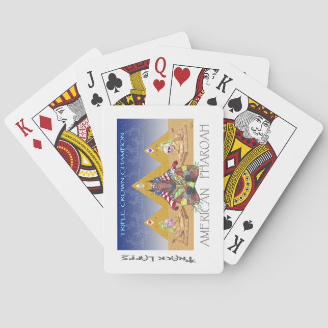 American Pharoah Triple Crown Playing Cards (Back)
