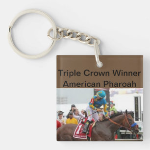 American Pharoah Triple Crown Winner Keychain