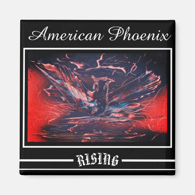 American Phoenix Rising Magnet (Front)