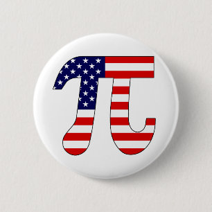 American Pi 6 Cm Round Badge