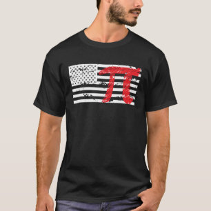 American Pi US Flag Pi Day Infinate Number T-Shirt