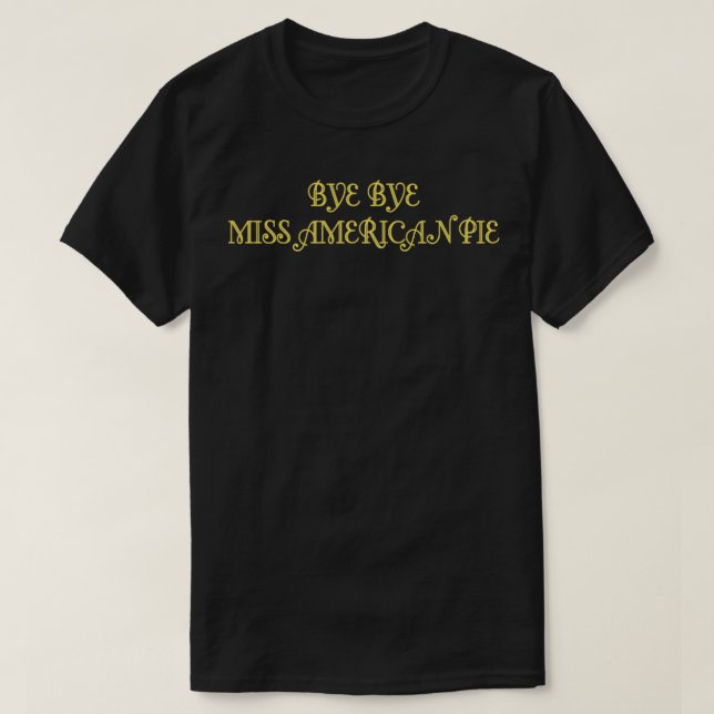 American Pie mustard T-Shirt (Design Front)