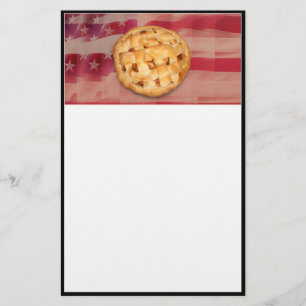 American Pie on Old Glory Stationery