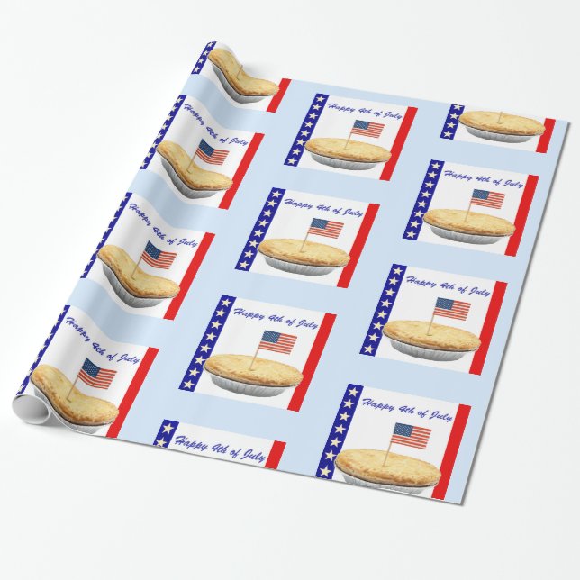 American Pie Wrapping Paper (Unrolled)