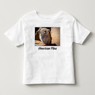 American Pika Image and Modern Font Toddler T-Shirt