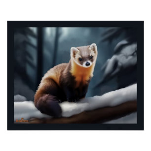 American Pine Marten Poster