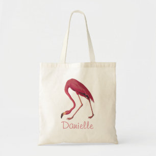 American Pink Flamingo Audubon Vintage Bird Art Tote Bag