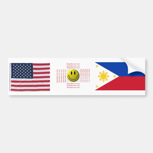 AMERICAN PINOY BUMPER STICKER (Front)