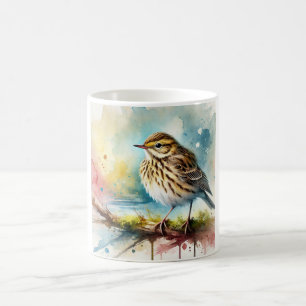 American pipit bird 060924AREF135 - Watercolor Coffee Mug