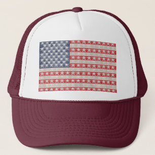 American Pirate Flag Trucker Hat