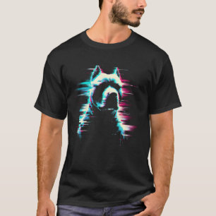 American Pit Bull Glitch - Vintage Pit Bull Dog Br T-Shirt