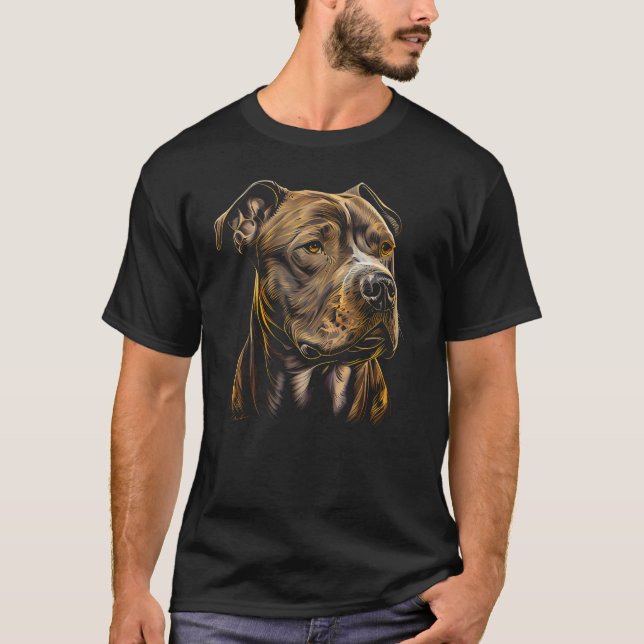 American Pit Bull Staffordshire Bull Terrier Dog G T-Shirt (Front)
