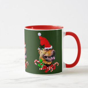 American Pit Bull Terrier Christmas Gifts Mug