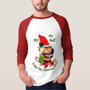 American Pit Bull Terrier Christmas Gifts T-Shirt