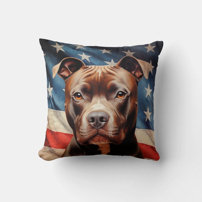 American Pit Bull Terrier Cushion (Front)