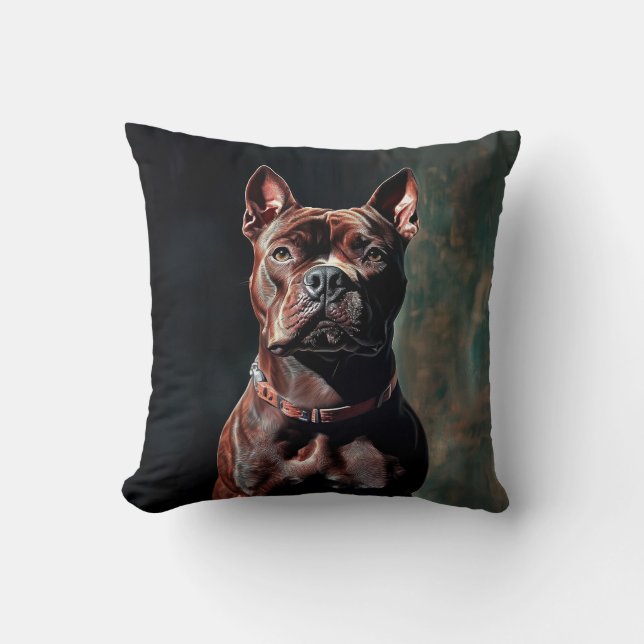 American pit bull terrier  cushion (Front)