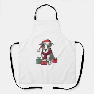 American Pit Bull Terrier Dog Christmas Outfits Sa Apron