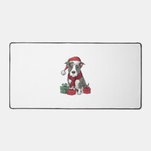 American Pit Bull Terrier Dog Christmas Outfits Sa Desk Mat