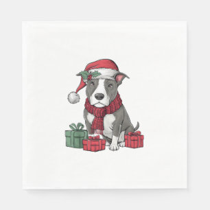 American Pit Bull Terrier Dog Christmas Outfits Sa Napkin