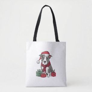 American Pit Bull Terrier Dog Christmas Outfits Sa Tote Bag