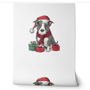 American Pit Bull Terrier Dog Christmas Outfits Sa Wallpaper