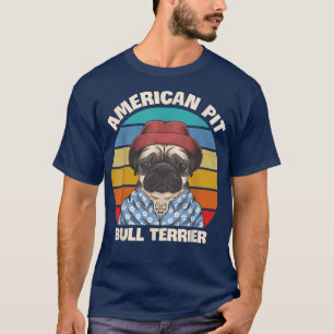 American Pit Bull Terrier Dog Lovers Sunset For Da T-Shirt