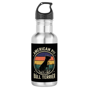 American Pit Bull Terrier Dog Vintage Sunset Rope 532 Ml Water Bottle