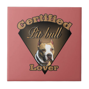 American Pit Bull Terrier Gifts Ceramic Tile