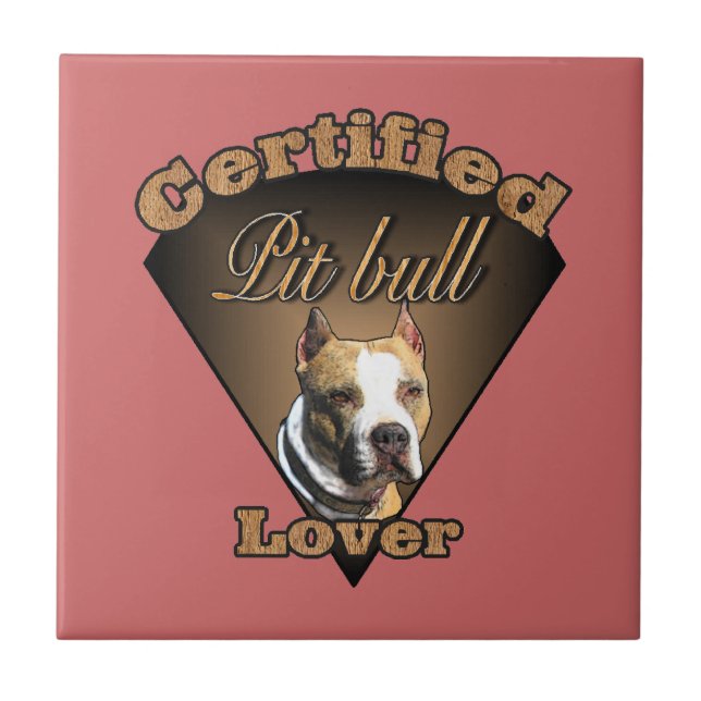 American Pit Bull Terrier Gifts Ceramic Tile (Front)