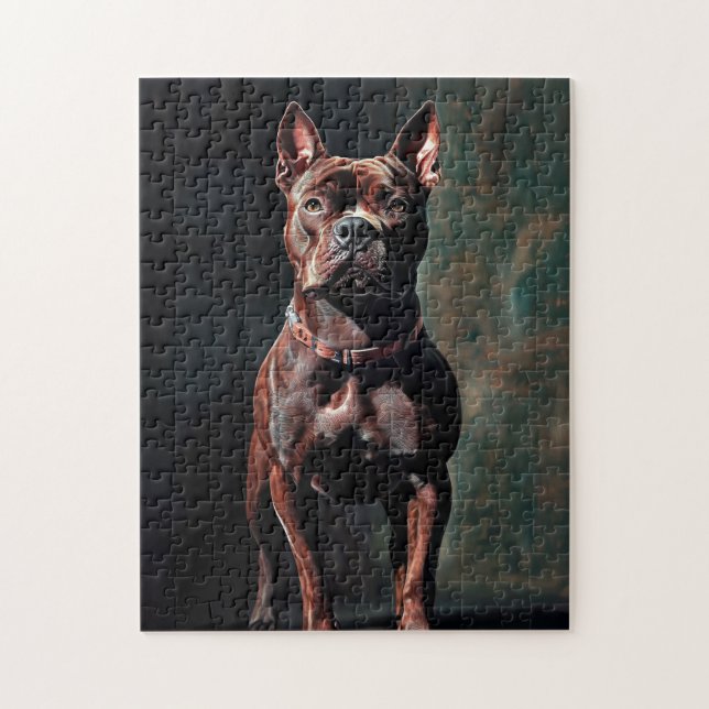 American pit bull terrier  jigsaw puzzle (Vertical)