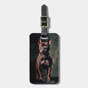 American pit bull terrier  luggage tag