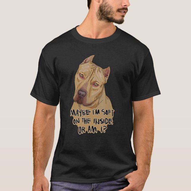 American Pit Bull Terrier Maybe I M Soft On The In T-Shirt (Front)