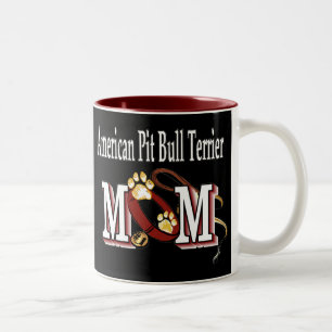 American Pit Bull Terrier MOM Two-Tone Coffee Mug