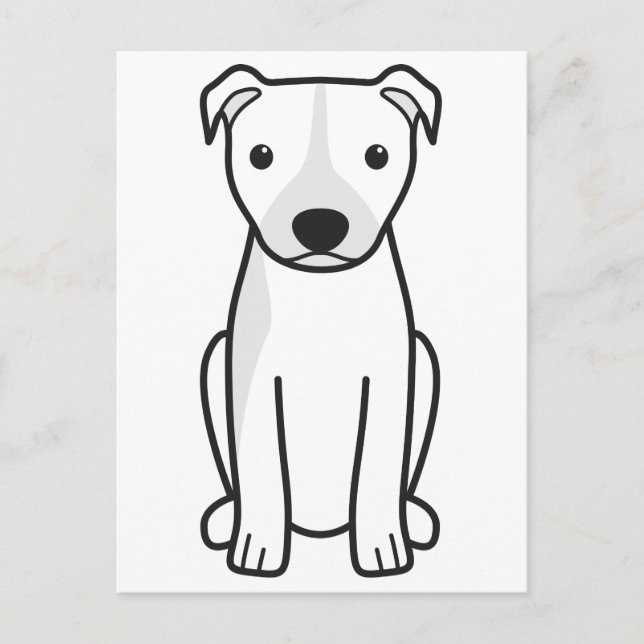 American Pit Bull Terrier (Natural Ears) Postcard (Front)