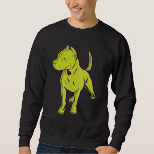 American Pit Bull Terrier Portrait Sweatshirt