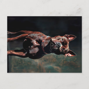 American pit bull terrier  postcard