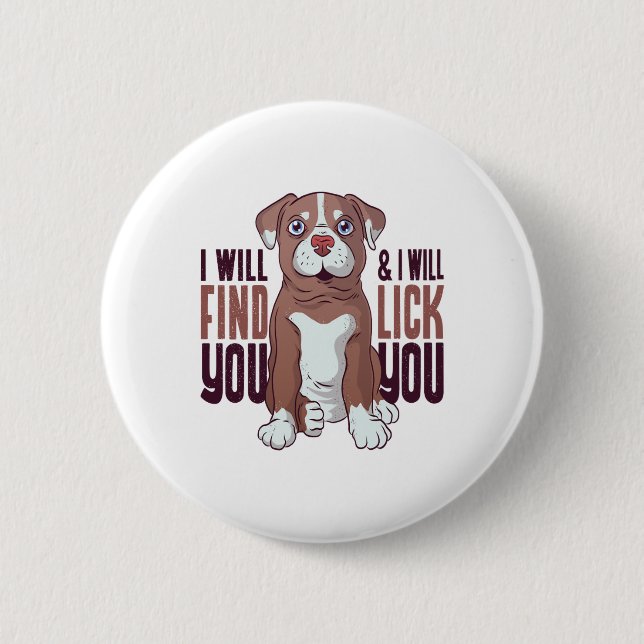 American Pit Bull Terrier Puppy Dog  6 Cm Round Badge (Front)