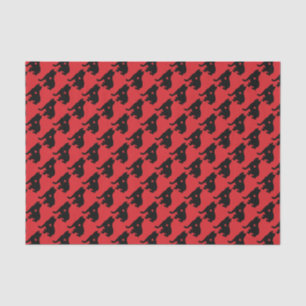American Pit Bull Terrier Silhouette Tissue Paper