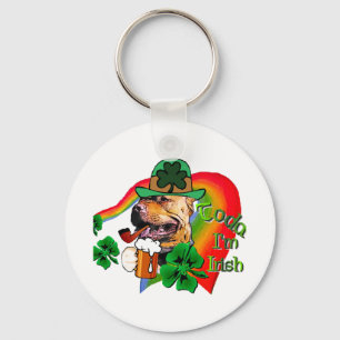 American Pit Bull Terrier St Patricks Key Ring