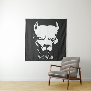 American Pit Bull Terrier T-Shirt Grocery Bag Tapestry