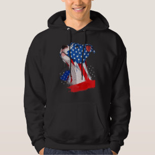 American Pit Bull Terrier Usa Flag Patriotic Dog Hoodie