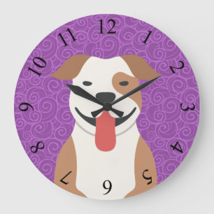 American Pit Bull Terrier Wall Clock