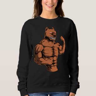 American Pitbull Dog Powerlifter 3 Sweatshirt